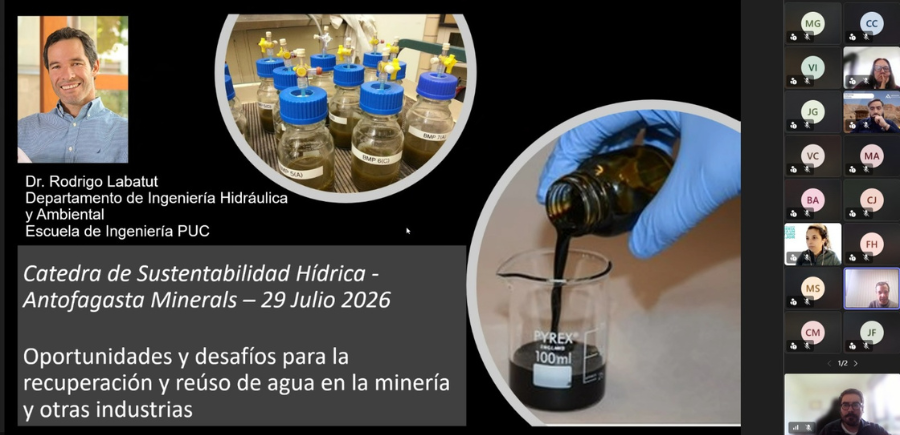 Captura de imagen de una charla en Teams